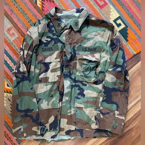 U. S. Navy Seabees camo jacket - Picture 1 of 5
